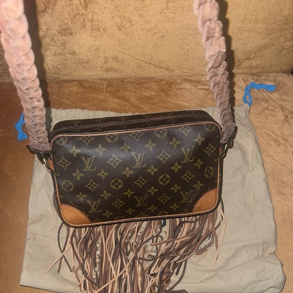 Vintage Boho Brown Crossbody Bag with Fringe - Never used - Picture 3 of 7